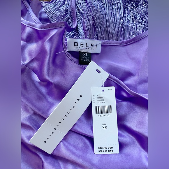 Anthropologie Delfi Collective Asymmetrical Fringe Dress new nwt - Picture 4 of 4